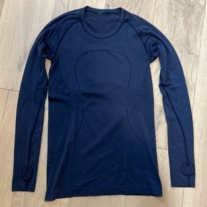 Lululemon Navy Blue Swiftly Tech Long Sleeve Size 8